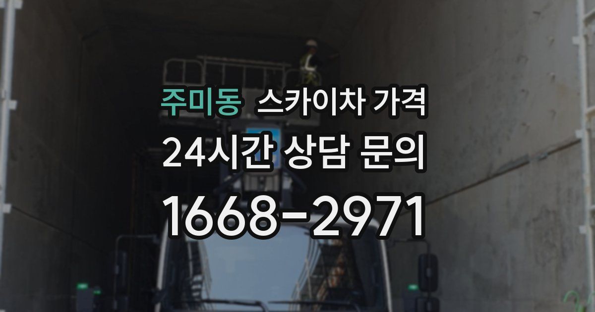 주미동 스카이차 가격