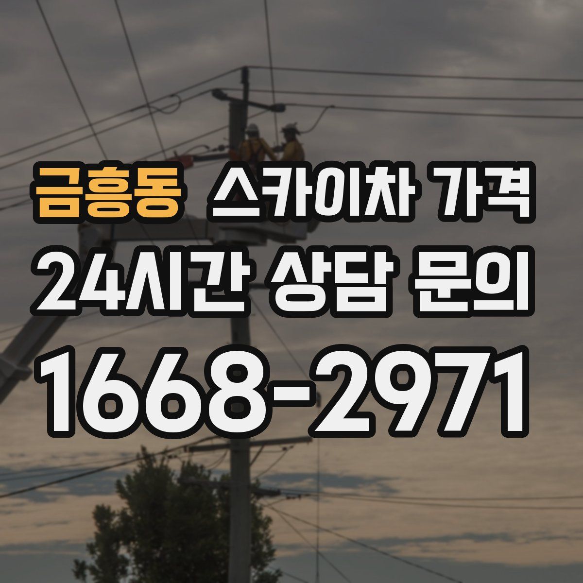 금흥동 스카이차 가격