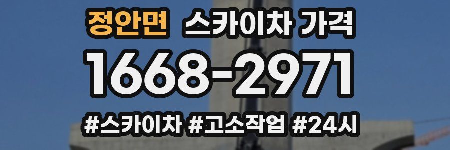 정안면 스카이차 가격