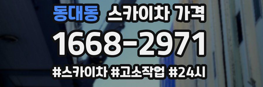 동대동 스카이차 가격