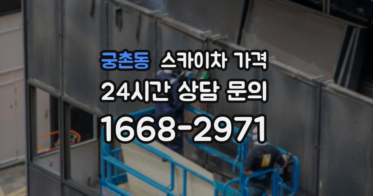 궁촌동 스카이차 가격