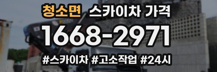 청소면 스카이차 가격
