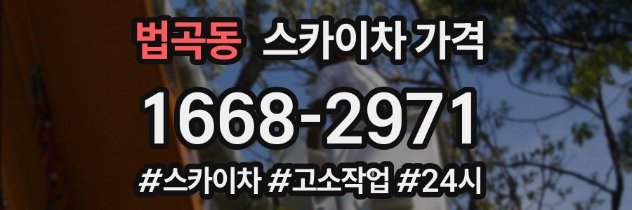 법곡동 스카이차 가격