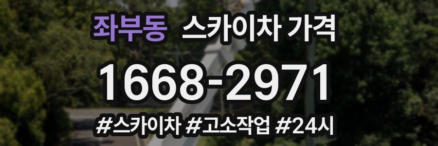 좌부동 스카이차 가격