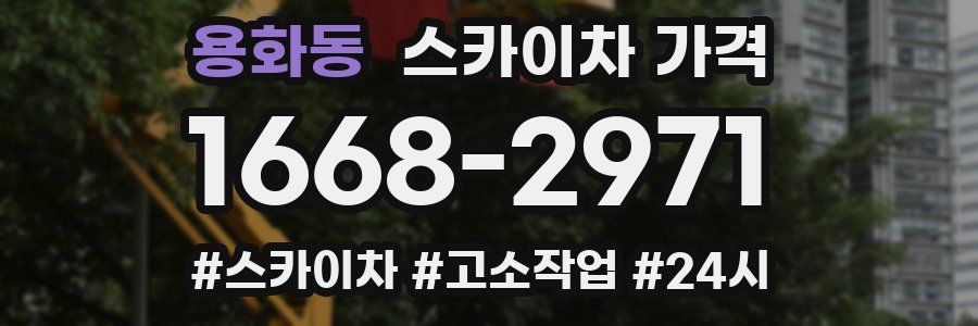 용화동 스카이차 가격