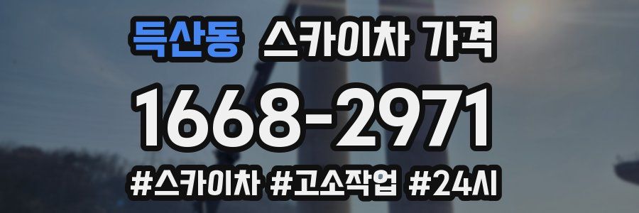 득산동 스카이차 가격