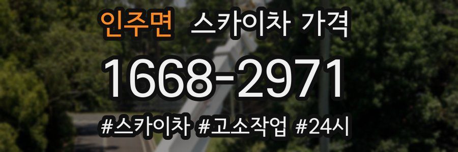 인주면 스카이차 가격