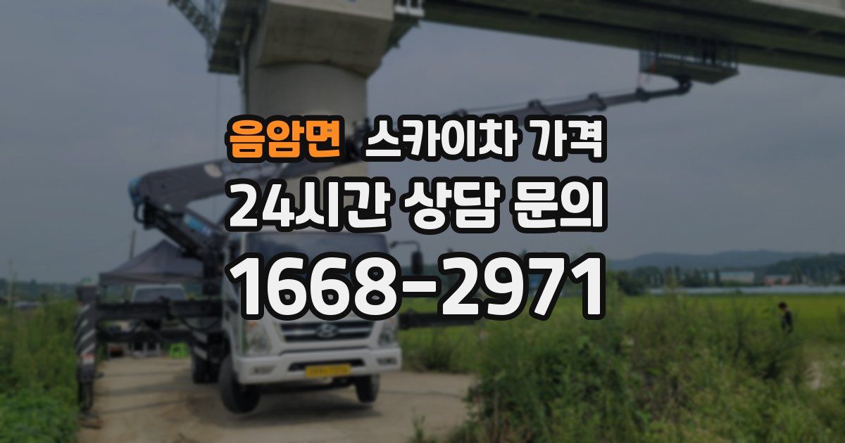 음암면 스카이차 가격