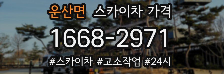 운산면 스카이차 가격