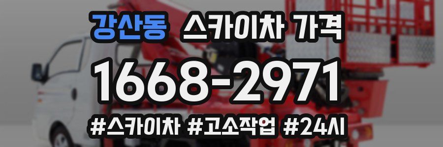 강산동 스카이차 가격