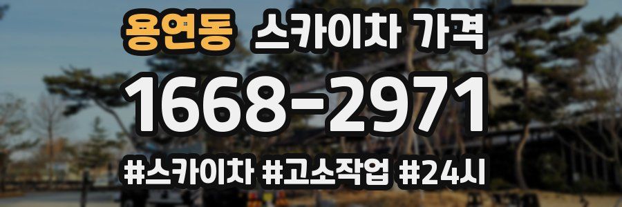 용연동 스카이차 가격