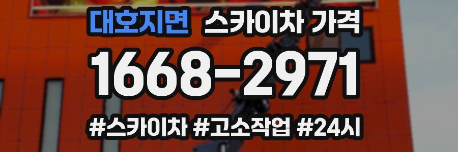 대호지면 스카이차 가격