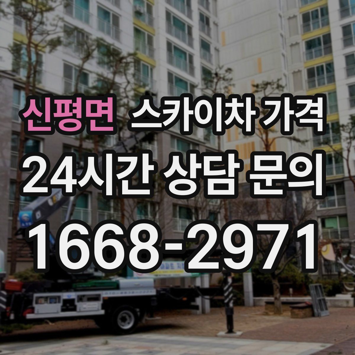 신평면 스카이차 가격