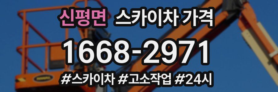 신평면 스카이차 가격