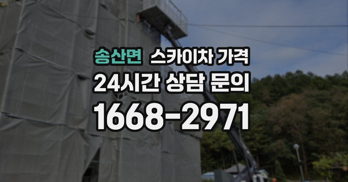 송산면 스카이차 가격