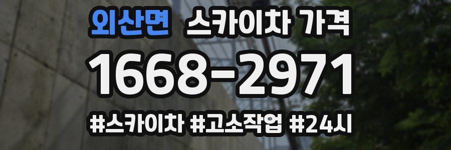 외산면 스카이차 가격