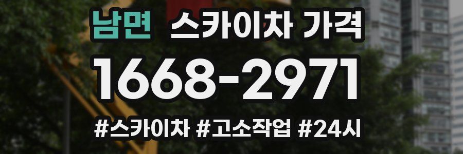 남면 스카이차 가격