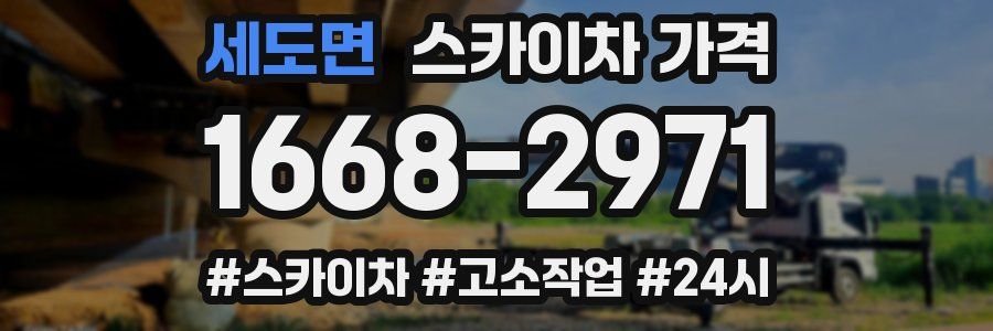 세도면 스카이차 가격