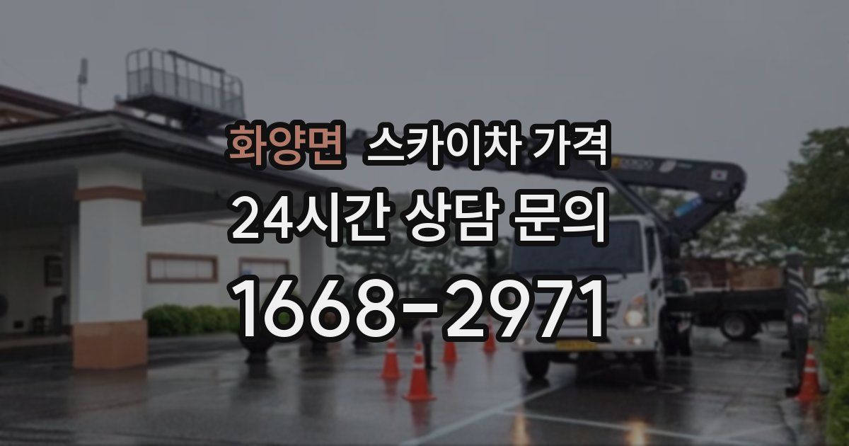 화양면 스카이차 가격