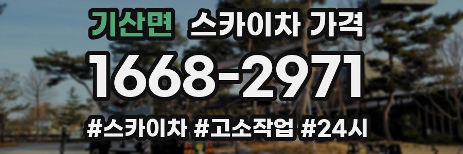 기산면 스카이차 가격