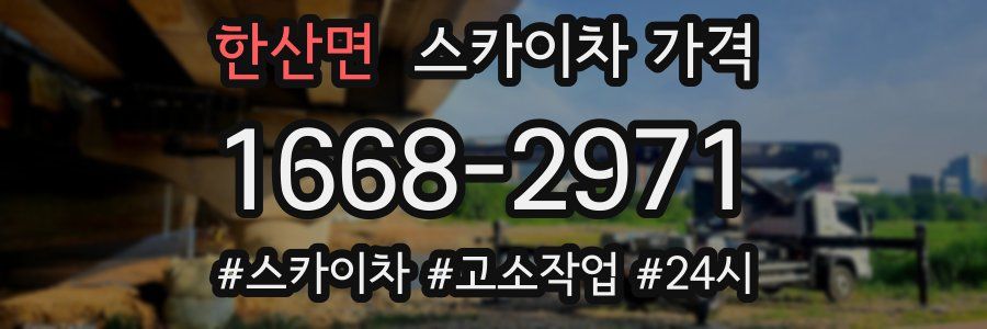 한산면 스카이차 가격