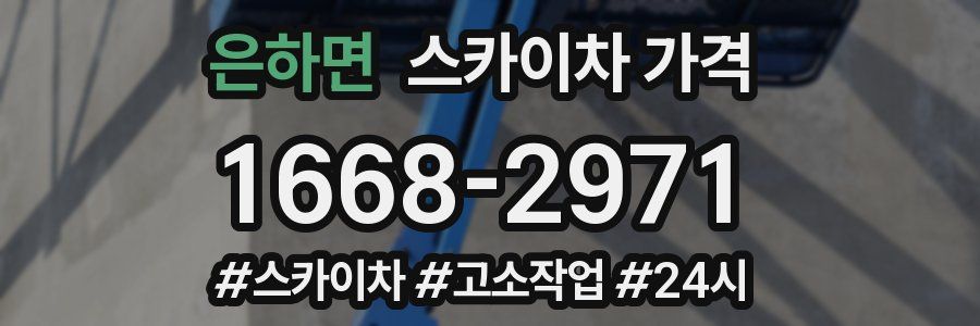 은하면 스카이차 가격