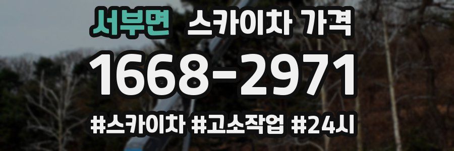 서부면 스카이차 가격