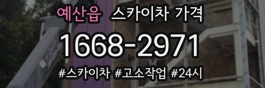 예산읍 스카이차 가격