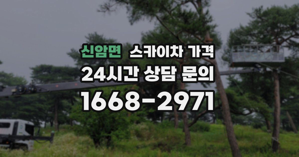 신암면 스카이차 가격