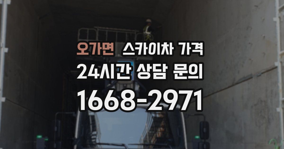 오가면 스카이차 가격