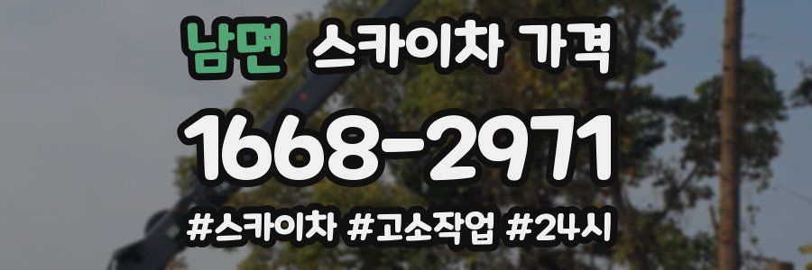 남면 스카이차 가격