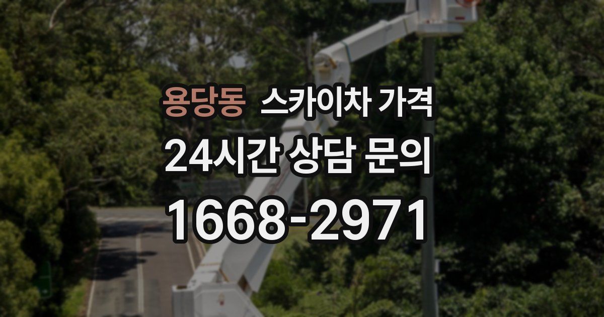 용당동 스카이차 가격