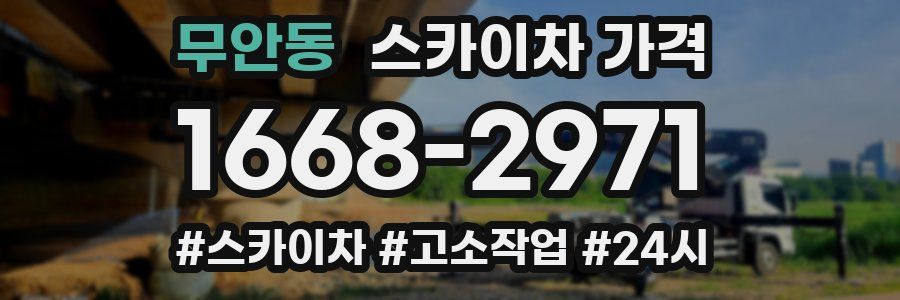 무안동 스카이차 가격