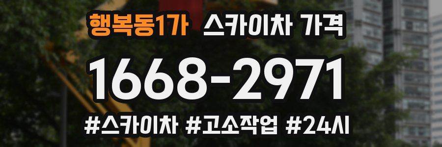 행복동1가 스카이차 가격