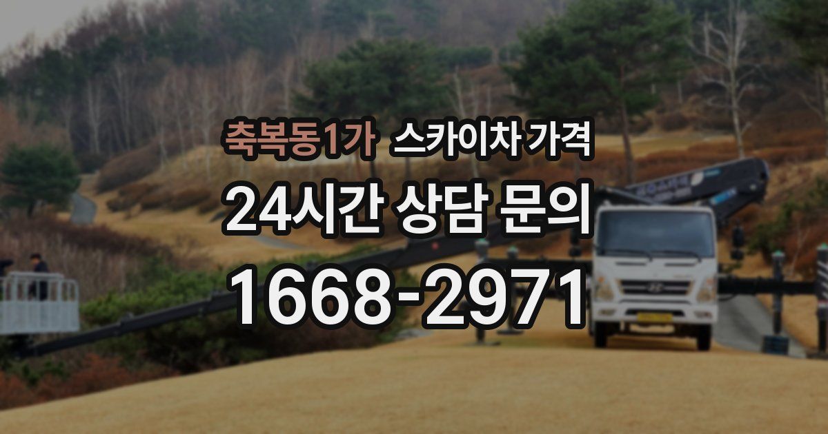 축복동1가 스카이차 가격