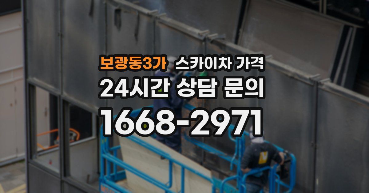 보광동3가 스카이차 가격