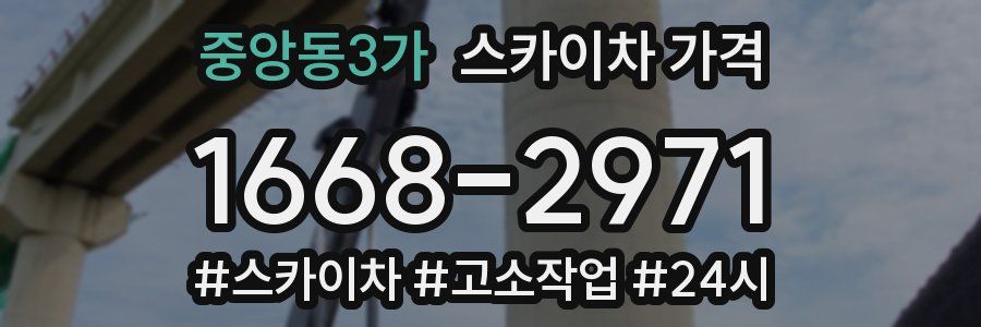 중앙동3가 스카이차 가격