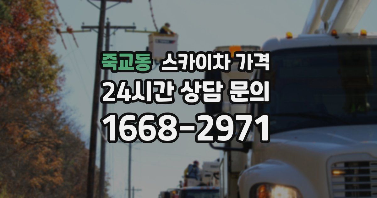 죽교동 스카이차 가격