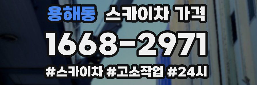 용해동 스카이차 가격