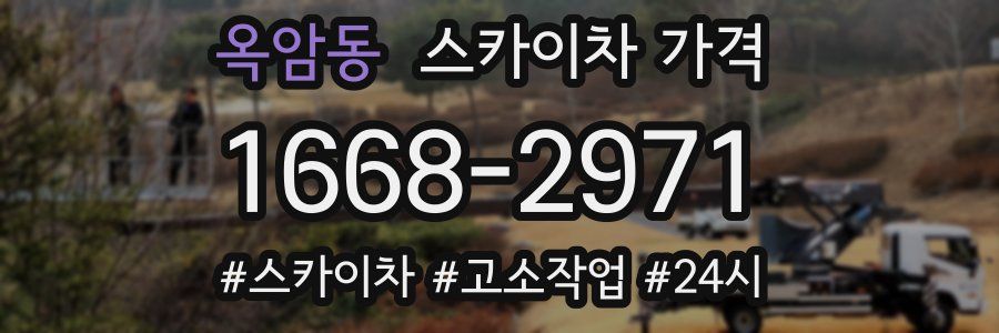 옥암동 스카이차 가격