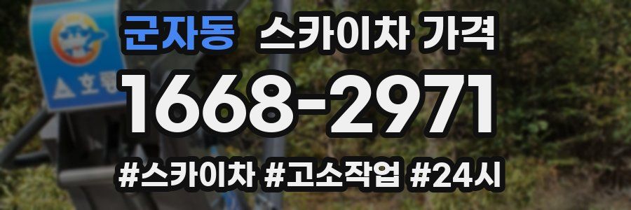 군자동 스카이차 가격