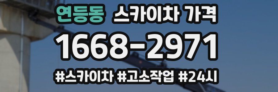 연등동 스카이차 가격