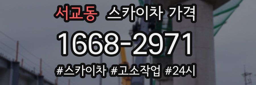 서교동 스카이차 가격