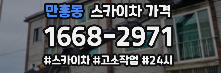 만흥동 스카이차 가격