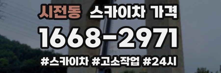 시전동 스카이차 가격