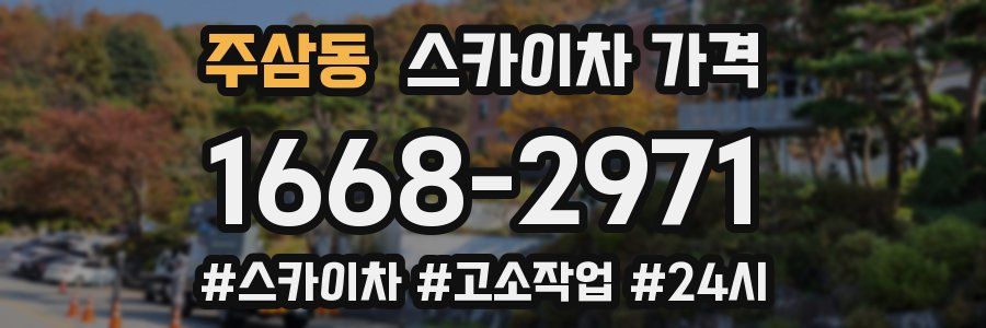 주삼동 스카이차 가격