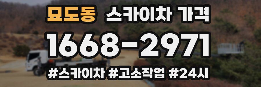 묘도동 스카이차 가격