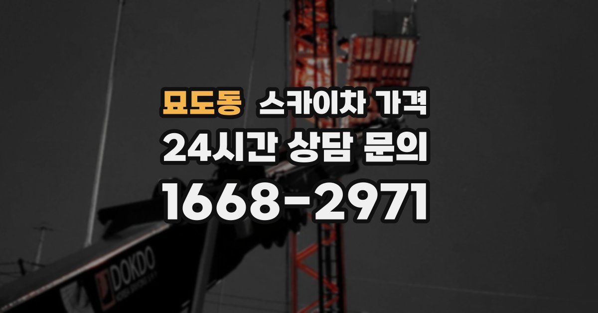 묘도동 스카이차 가격