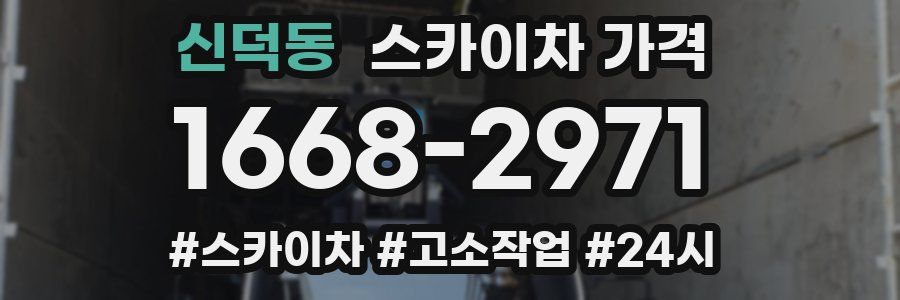 신덕동 스카이차 가격