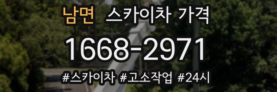 남면 스카이차 가격